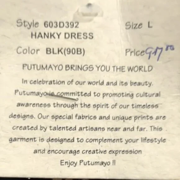 PUTUMAYO NWT BLUE AND IVORY CIRCLES SPOTS GAUZY SHEER LINED ASYMMETRIC HEM L - Picture 8 of 13